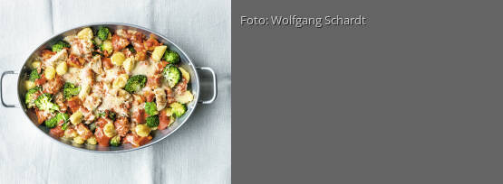 Rezeptbild für "Gnocchi-Auflauf mit Hähnchen"