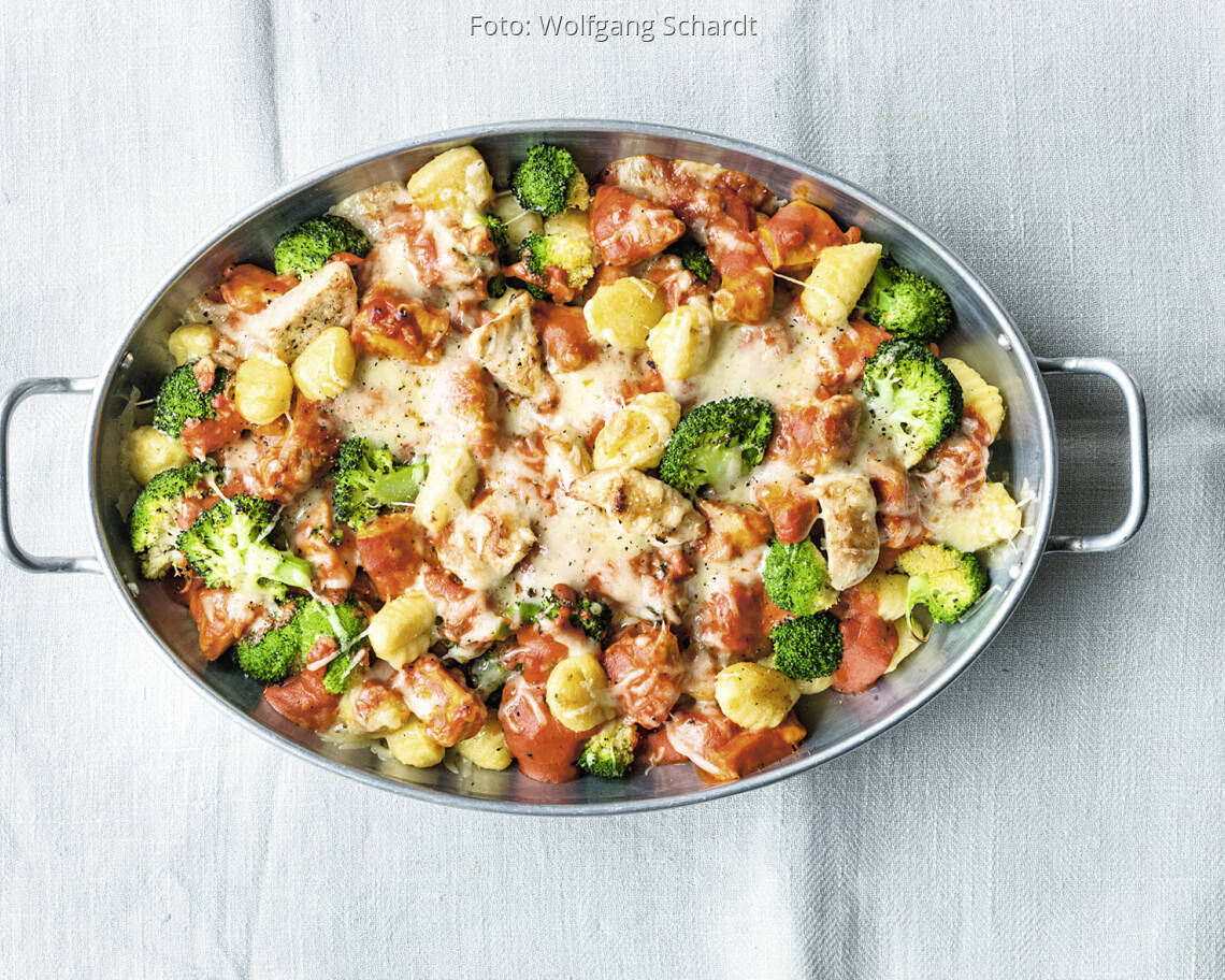 Gnocchi-Auflauf mit Hähnchen