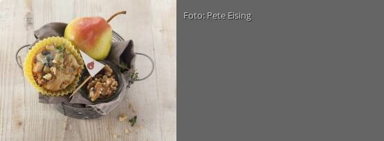 Rezeptbild für "Gorgonzola-Birnen-Muffins"