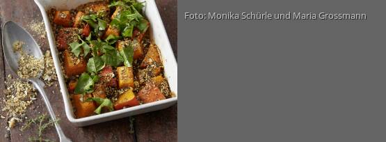 Rezeptbild für "Gratinierter Thymian-Kürbis"