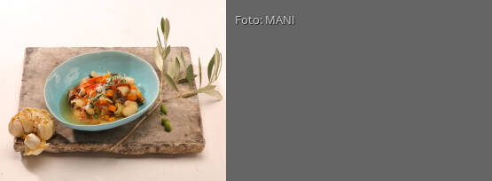 Rezeptbild für "Griechischer Bohneneintopf mit MANI Olivenpaste"