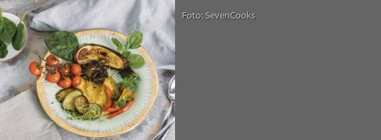 Rezeptbild für "Salbei-Polenta mit gebratenem Gemüse"