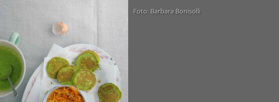 Rezeptbild für "Grüne Erbsen-Pancakes"