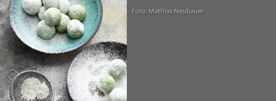 Rezeptbild für "Grüntee-Trüffel mit weißer Schokolade"