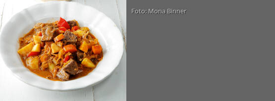 Rezeptbild für "Gulaschtopf mit Sauerkraut"