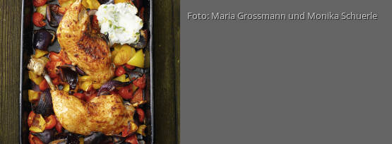 Rezeptbild für "Harissa-Hähnchen mit Minzdip"