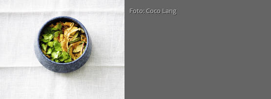 Rezeptbild für "Hähnchen mit Zucchini in Kokoscreme"