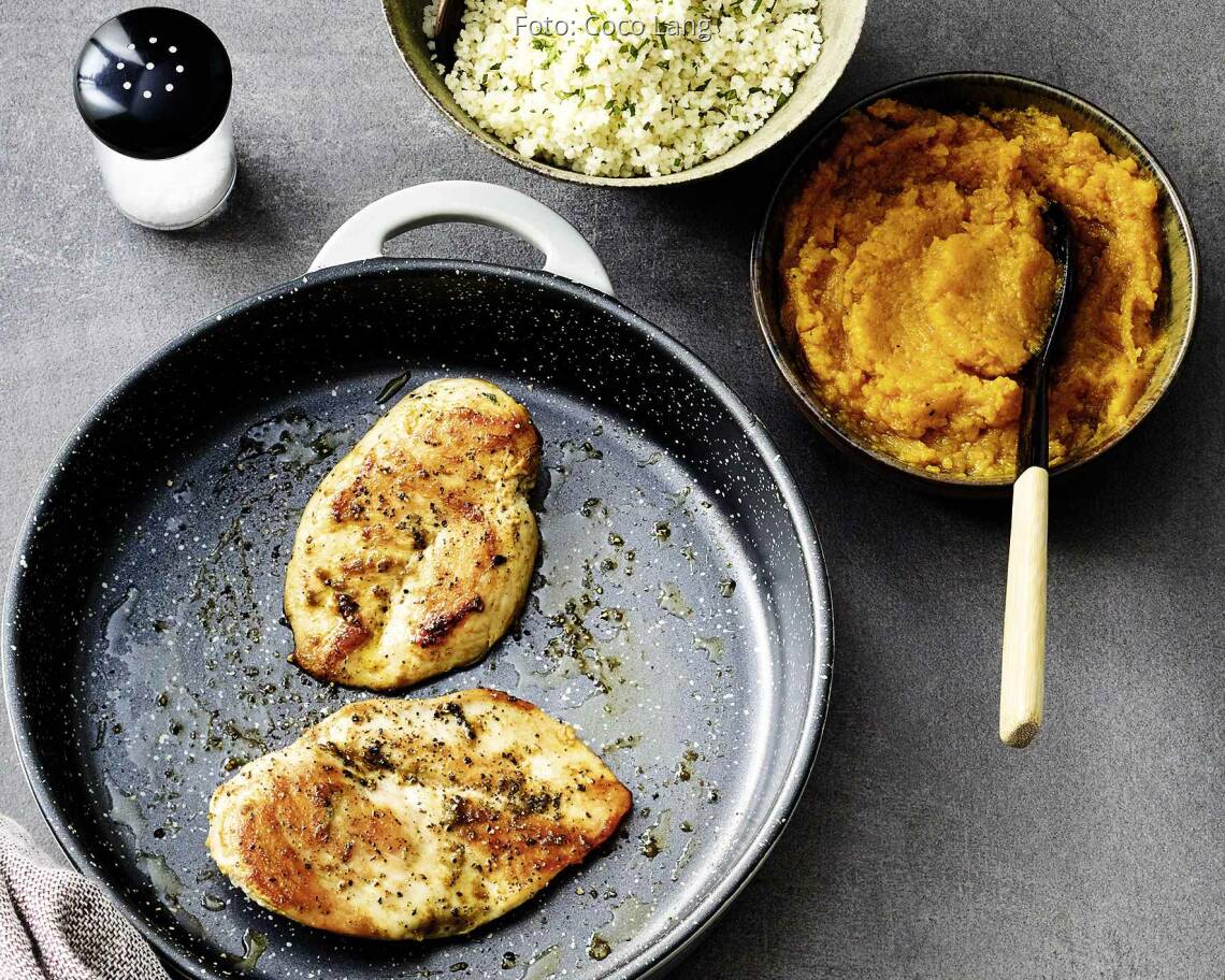 Hähnchensteaks mit Couscous