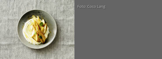 Rezeptbild für "Honigjoghurt mit gebratenen Birnen"