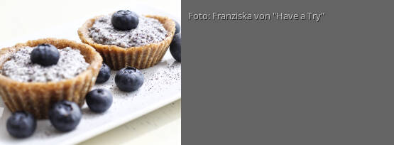 Rezeptbild für "Chia-Pudding Cupcakes mit Blaubeeren"