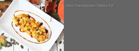 Rezeptbild für "Kürbis-Risotto mit Balsamico und Kürbiskernen"