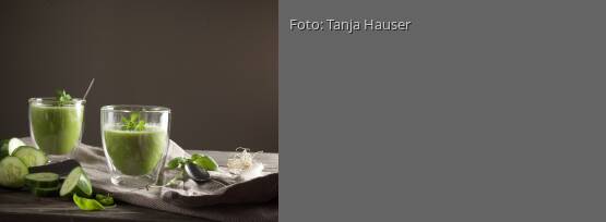 Rezeptbild für "Kalte Gurken-Basilikum-Suppe"