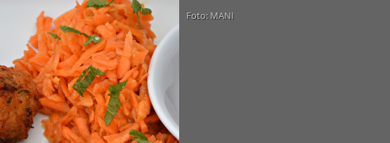 Rezeptbild für "Karottensalat mit Orangendressing"