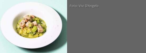 Rezeptbild für "Kartoffel-Lauch-Topf mit Lachs"