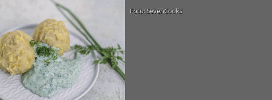 Rezeptbild für "Thüringer Kartoffelknödel mit grüner Soße"