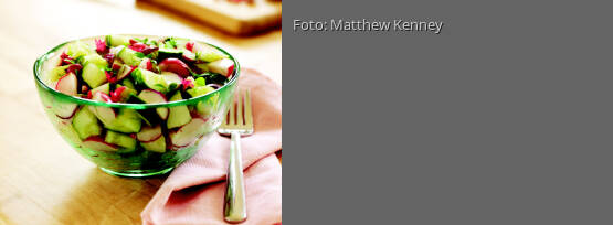 Rezeptbild für "Gurken-Radieschen-Avocado-Salat"