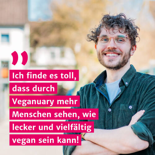 SevenCooks-Mitarbeiter Kim mit ihrem Zitat zum Veganuary
