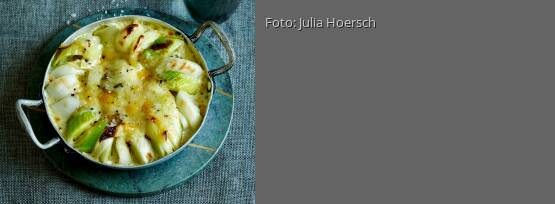 Rezeptbild für "Kleine Lauch-Gratins"
