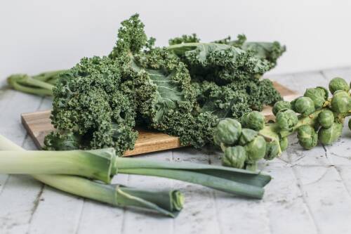 Grünkohl, Lauch und Rosenkohl