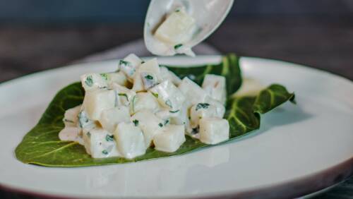 Eine sehr leckere Art um Kohlrabi zu kochen, ist ein Ragout mit Mandelsahne und Kokosöl.