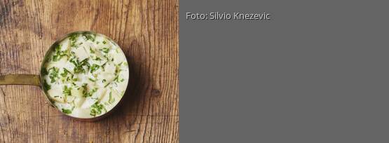 Rezeptbild für "Kohlrabiwürfel in Kräutersahne"