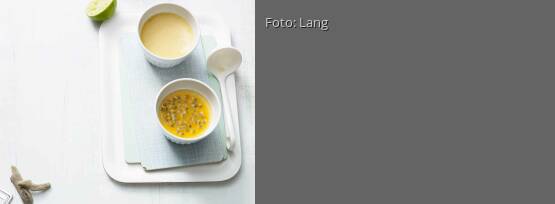 Rezeptbild für "Kokoscreme mit Maracuja"