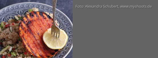 Rezeptbild für "Kürbis auf Bulgursalat"