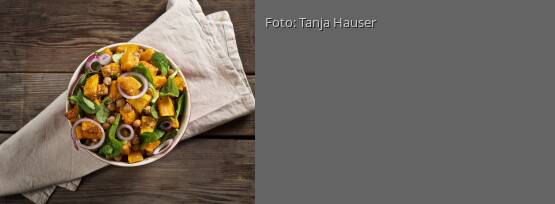 Rezeptbild für "Kürbis-Kichererbsen-Salat"