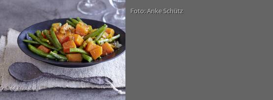 Rezeptbild für "Kürbis-Bohnen-Gemüse"