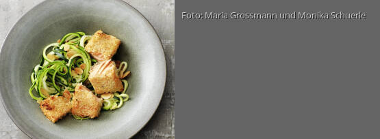 Rezeptbild für "Lachs auf Zucchini-Spirelli"