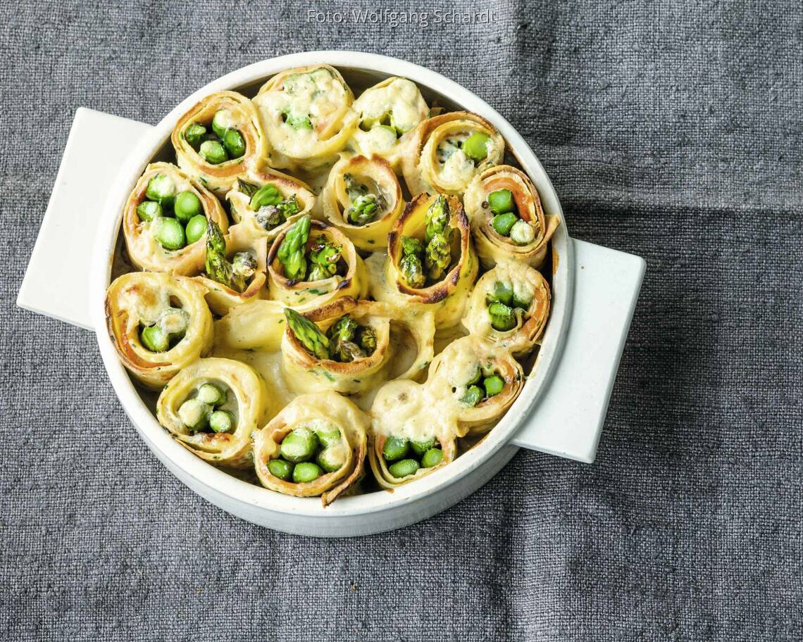 Lachs-Spargel-Crespelle