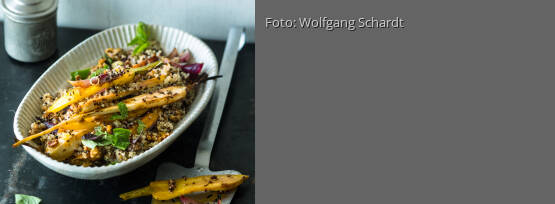 Rezeptbild für "Lauwarmer Quinoa-Röstgemüse-Salat"