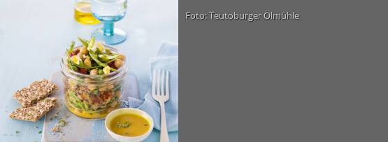 Rezeptbild für "Linsen-Kichererbsen-Salat mit Honig-Balsamico-Vinaigrette"