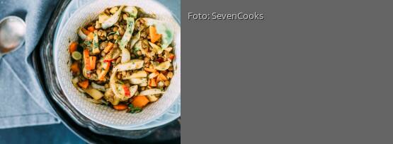 Rezeptbild für "Lauwarmer Linsensalat"
