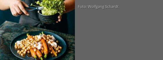 Rezeptbild für "Marinierte Möhren mit Kichererbsen"