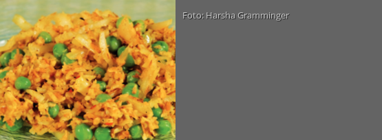 Rezeptbild für "Reis mit Erbsen und Kohl"