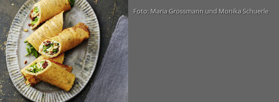 Rezeptbild für "Mediterraner Frühstücks-Wrap"