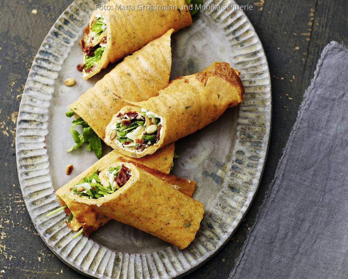 Mediterraner Frühstücks-Wrap