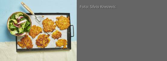 Rezeptbild für "Möhren-Kürbis-Puffer"