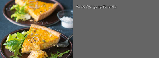 Rezeptbild für "Möhren-Ziegenkäse-Quiche"