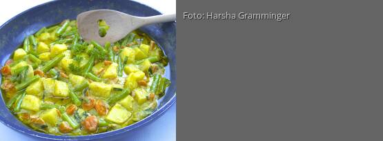 Rezeptbild für "Mildes Karotten-Bohnen-Curry"