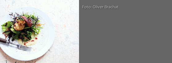 Rezeptbild für "Mizuna-Salat mit Shitakeepilzen, kandiertem Ingwer und Sesamdressing"