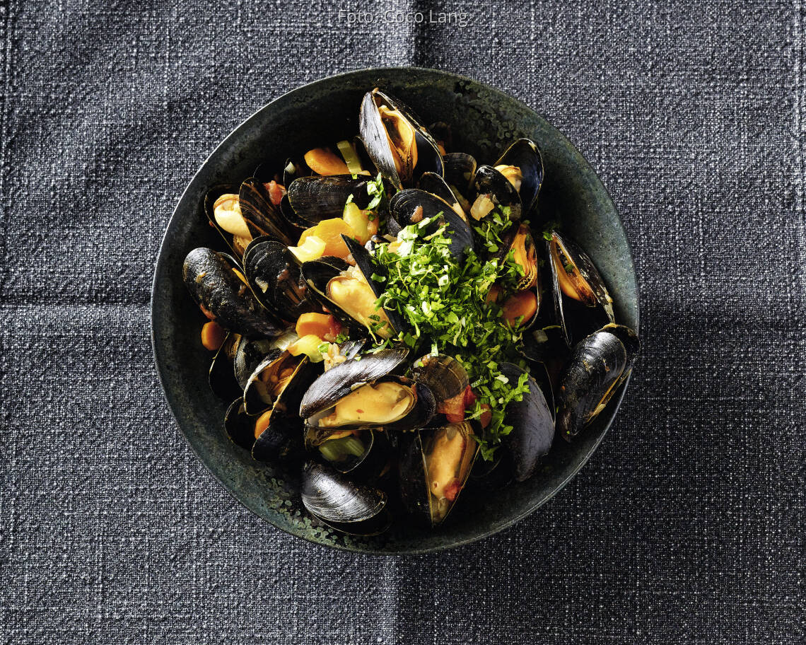 Muscheltopf mit Gremolata