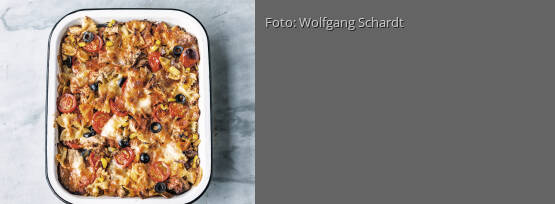 Rezeptbild für "No-Cook-Nudelauflauf"