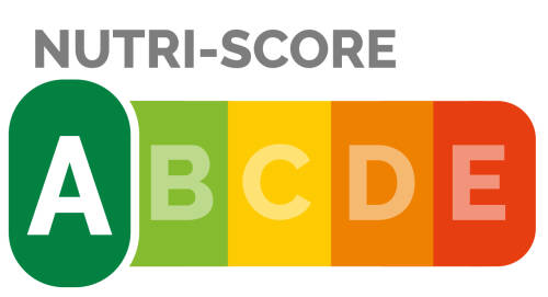Ein Beispiel für die Lebensmittelkennzeichnung Nutri-Score mit der positiven Bewertung "A".