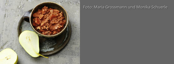 Rezeptbild für "Overnight Oats mit Schoko und Birne"