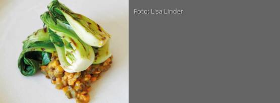 Rezeptbild für "Pak Choi mit Linsen und Limette"