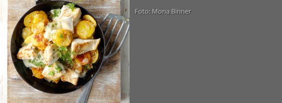 Rezeptbild für "Pannfisch mit Senfsauce"