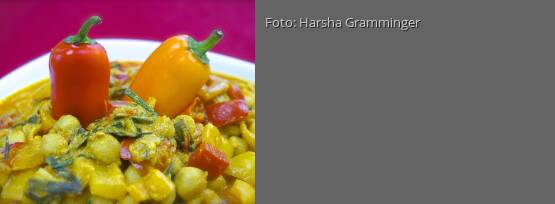 Rezeptbild für "Paprika-Kichererbsen-Curry"