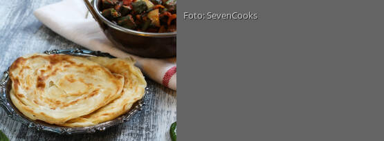 Rezeptbild für "Paratha mit Gemüse – vegan"